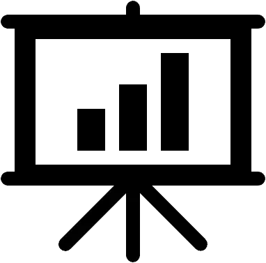 Icon-Präsentation-Flip-Chart-Diagramm