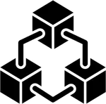 Icon-Schema-Stationen-Netzwerk-Box-Kisten-Prozess-Technik-System-Verbindung