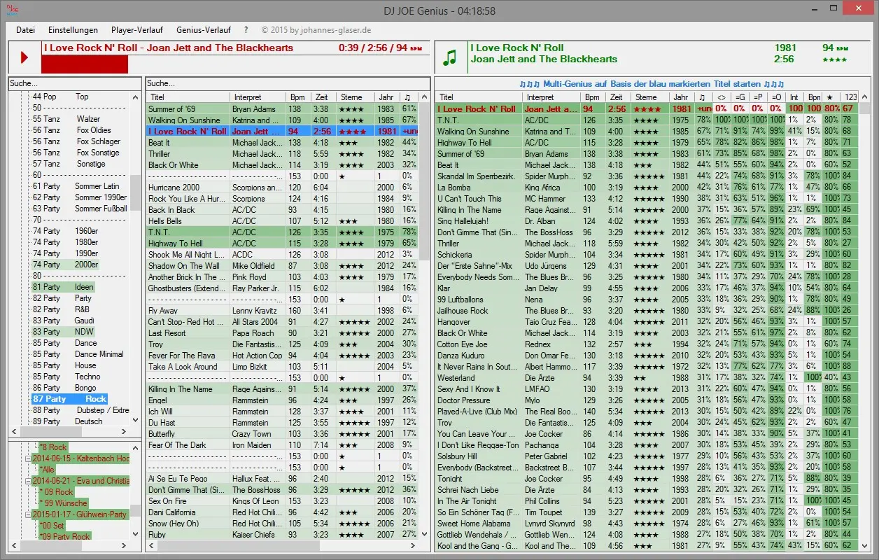 Project DJ JOE Genius software screenshot