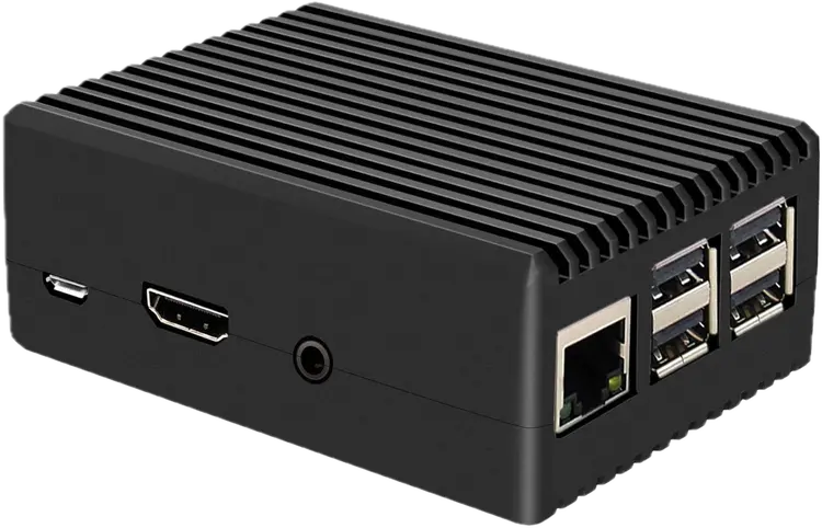 Projekt Radar Demonstrator Raspberry PI 3 Gehaeuse mit Kuehlung und HDMI Anschluss