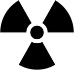 Projekt Sensor Box Icon Zeichen Warnung Atom Radioaktiv Nuklear