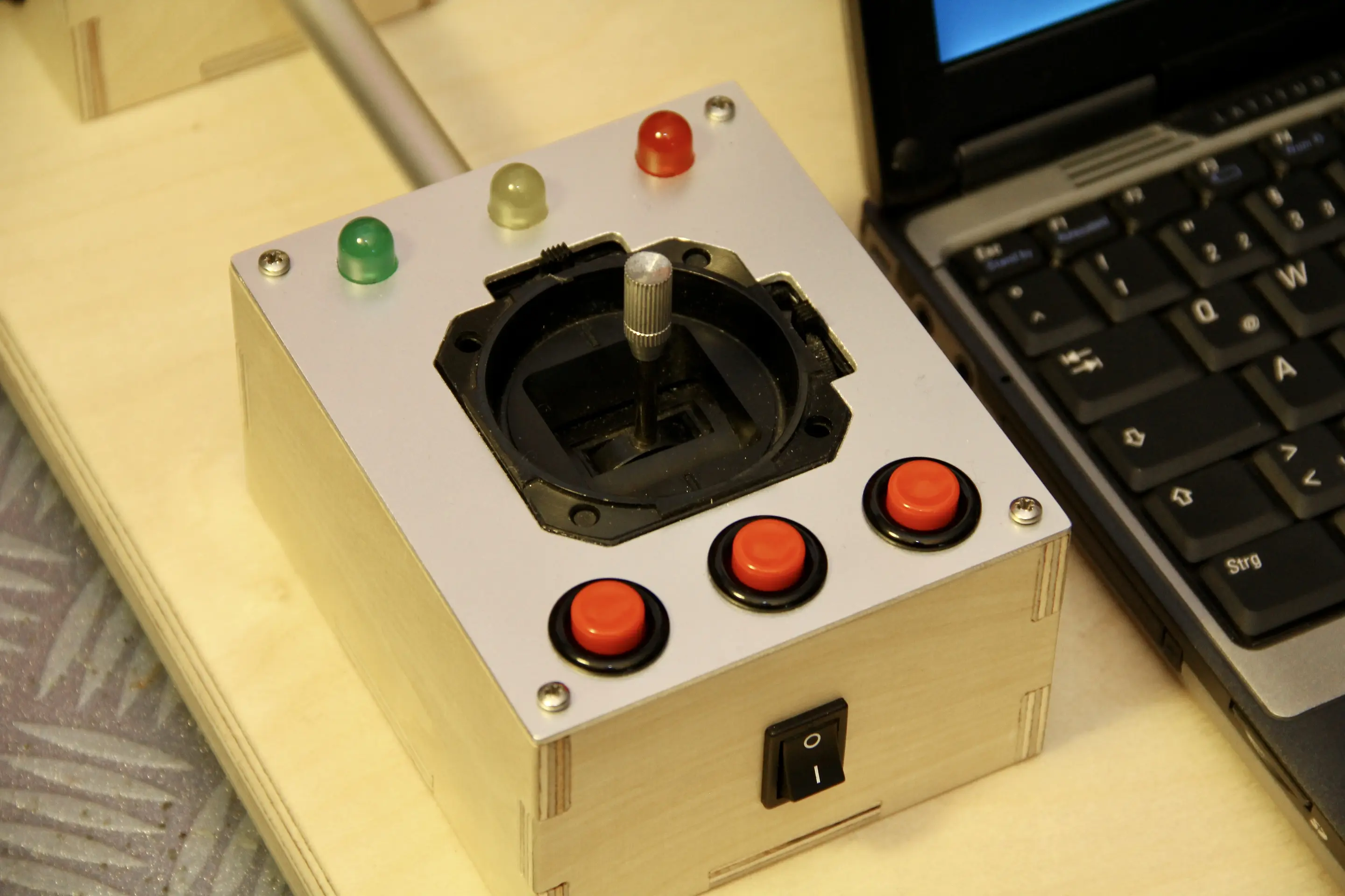 projekt kugelwaage joystick manuelle steuerung