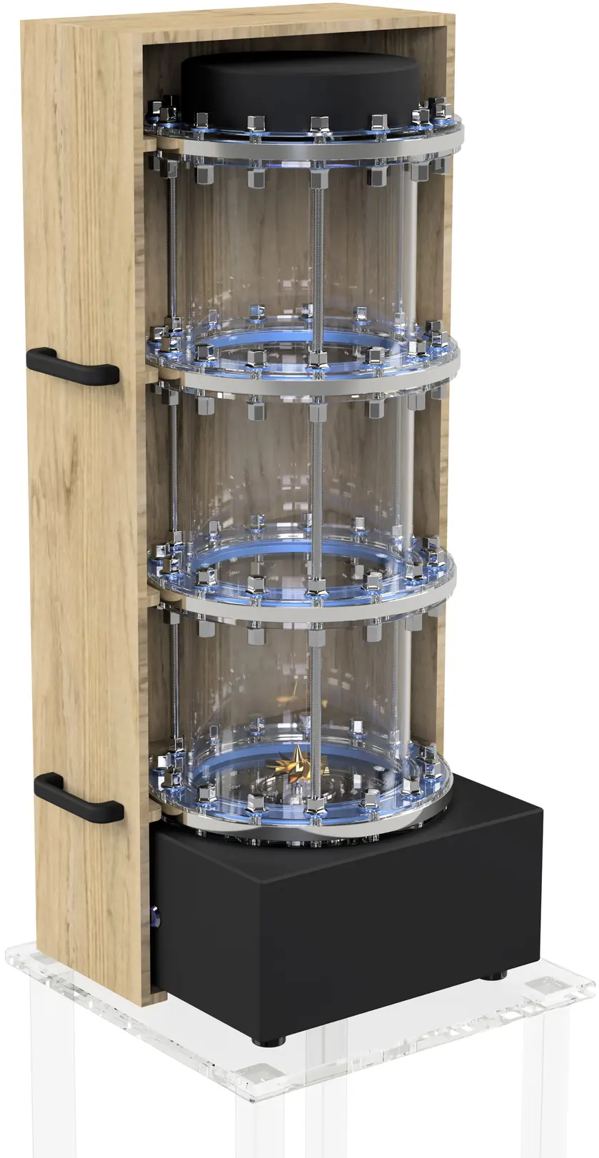 projekt messeexponat 3d modell demonstrator und transportkiste