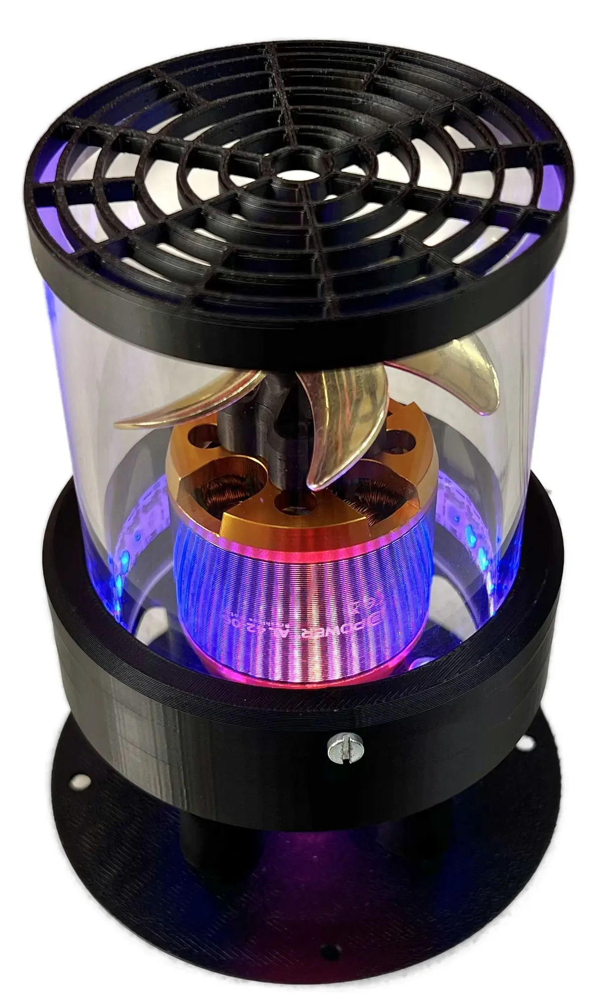 Projekt Messeexponat Antriebseinheit Brushless Motor LED-Stripe