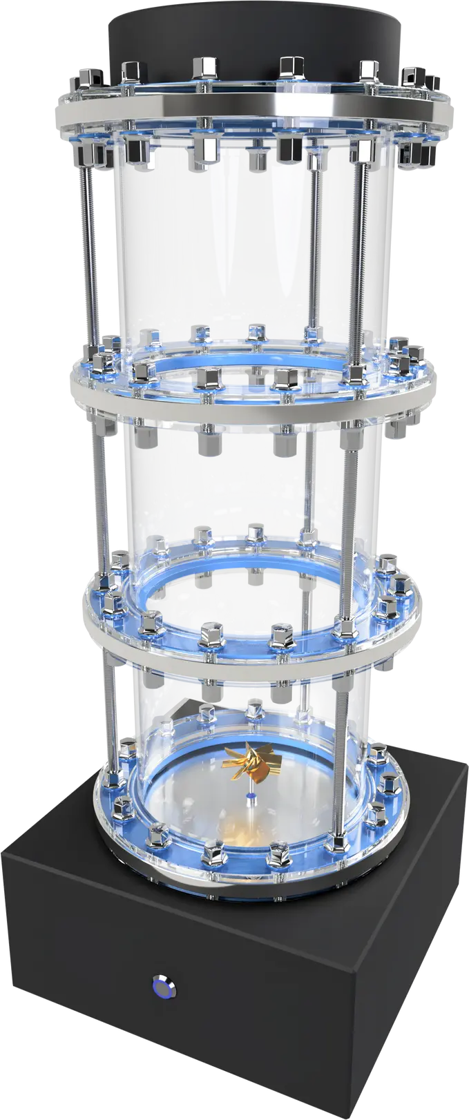 3D-Rendering des Messeexponats zur Darstellung von Proportionen und Wirkung des Designs auf dem Messestand