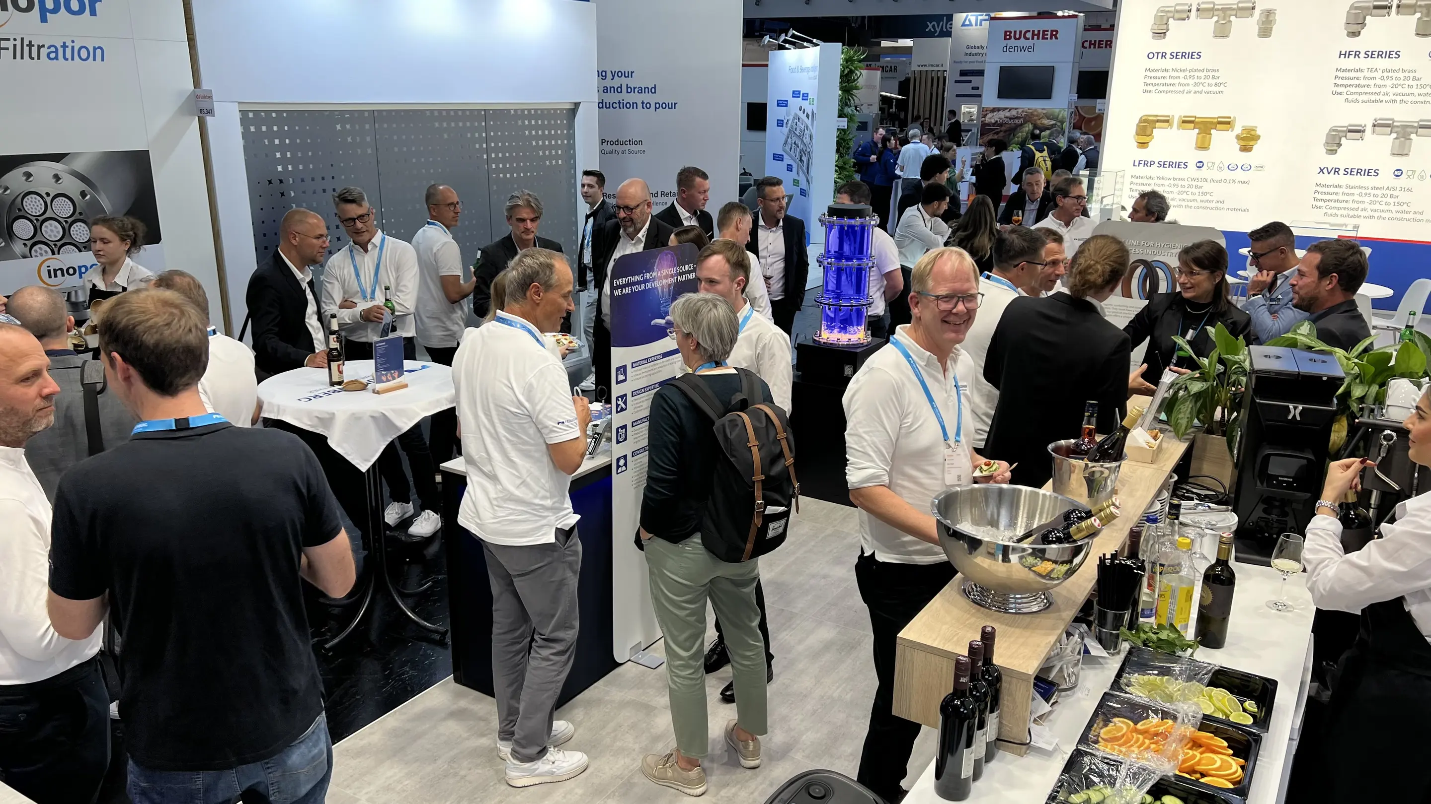 projekt messeexponat hygienic seal demonstrator messe drinktec muenchen freudenberg messestand