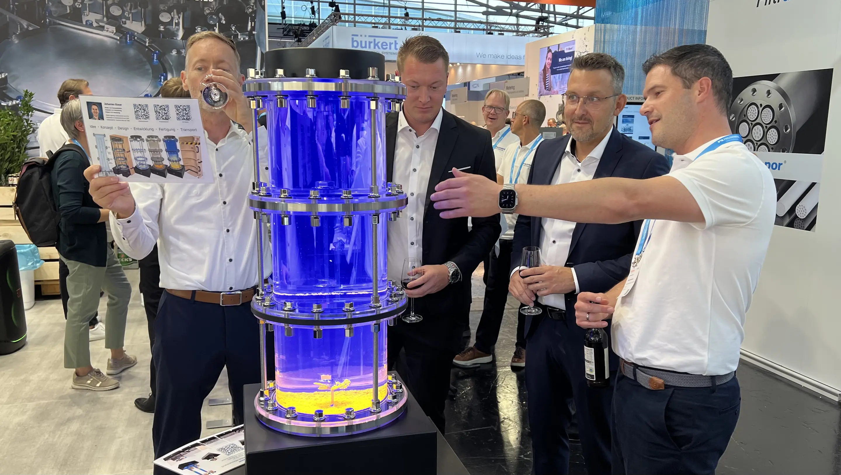 projekt messeexponat hygienic seal demonstrator messe drinktec muenchen freudenberg praesentation
