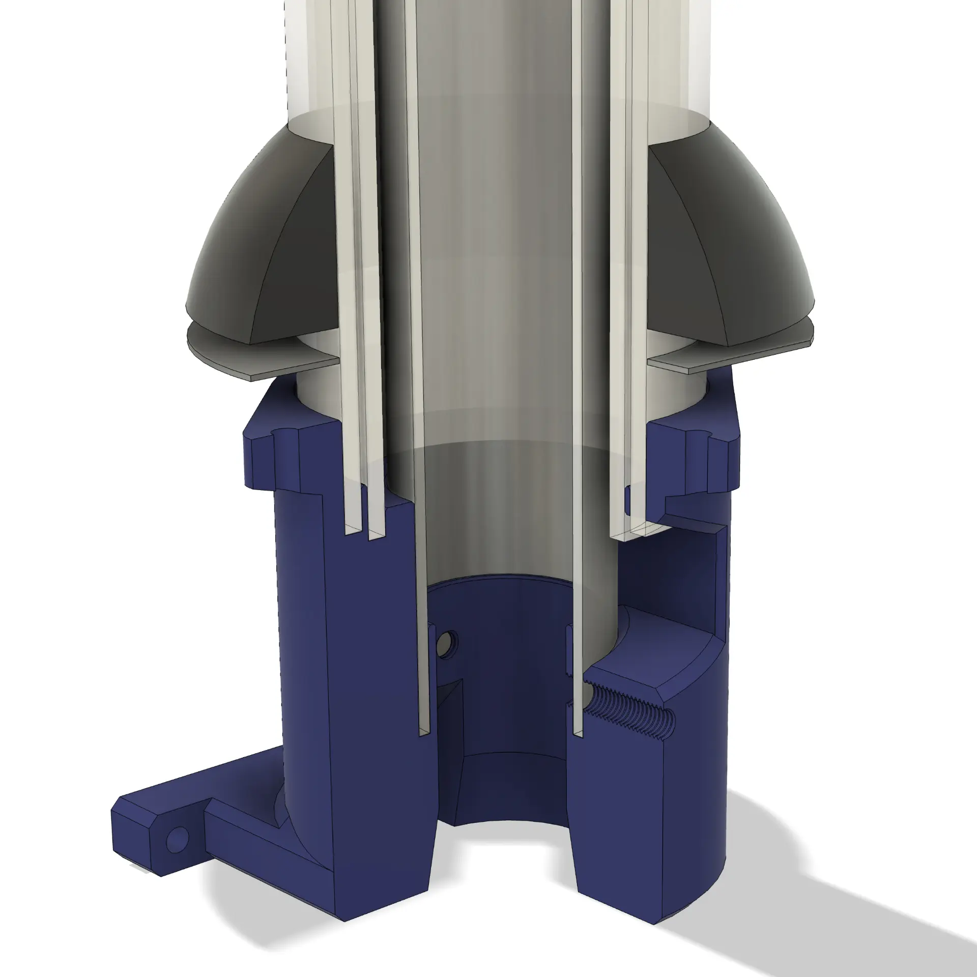 projekt radar demonstrator 3d modell konstruktion led roehre halterung
