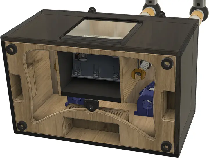 projekt radar demonstrator 3d modell konstruktion sockel