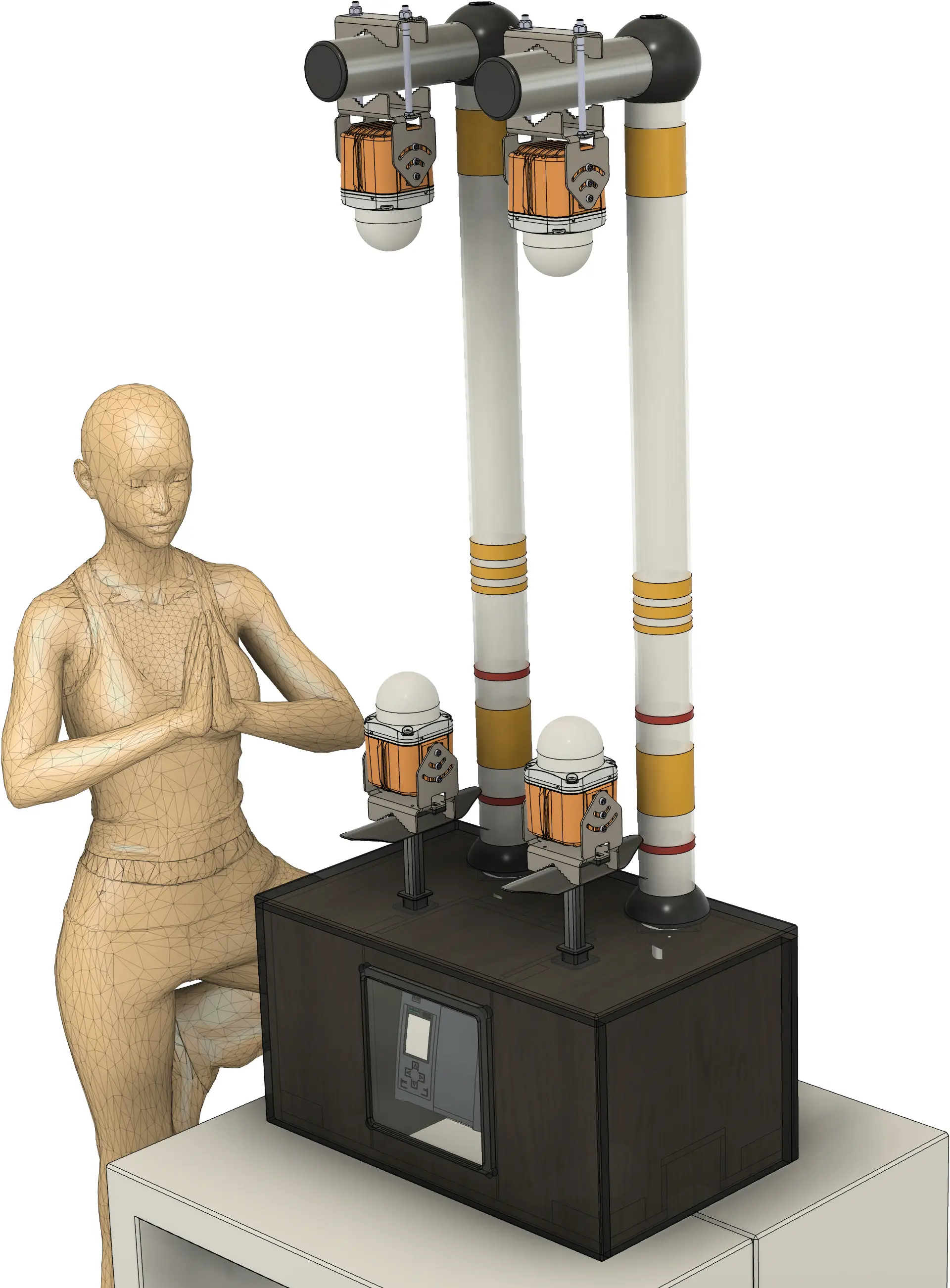 Projekt Radar Demonstrator 3D Modell Konstruktion Übersicht