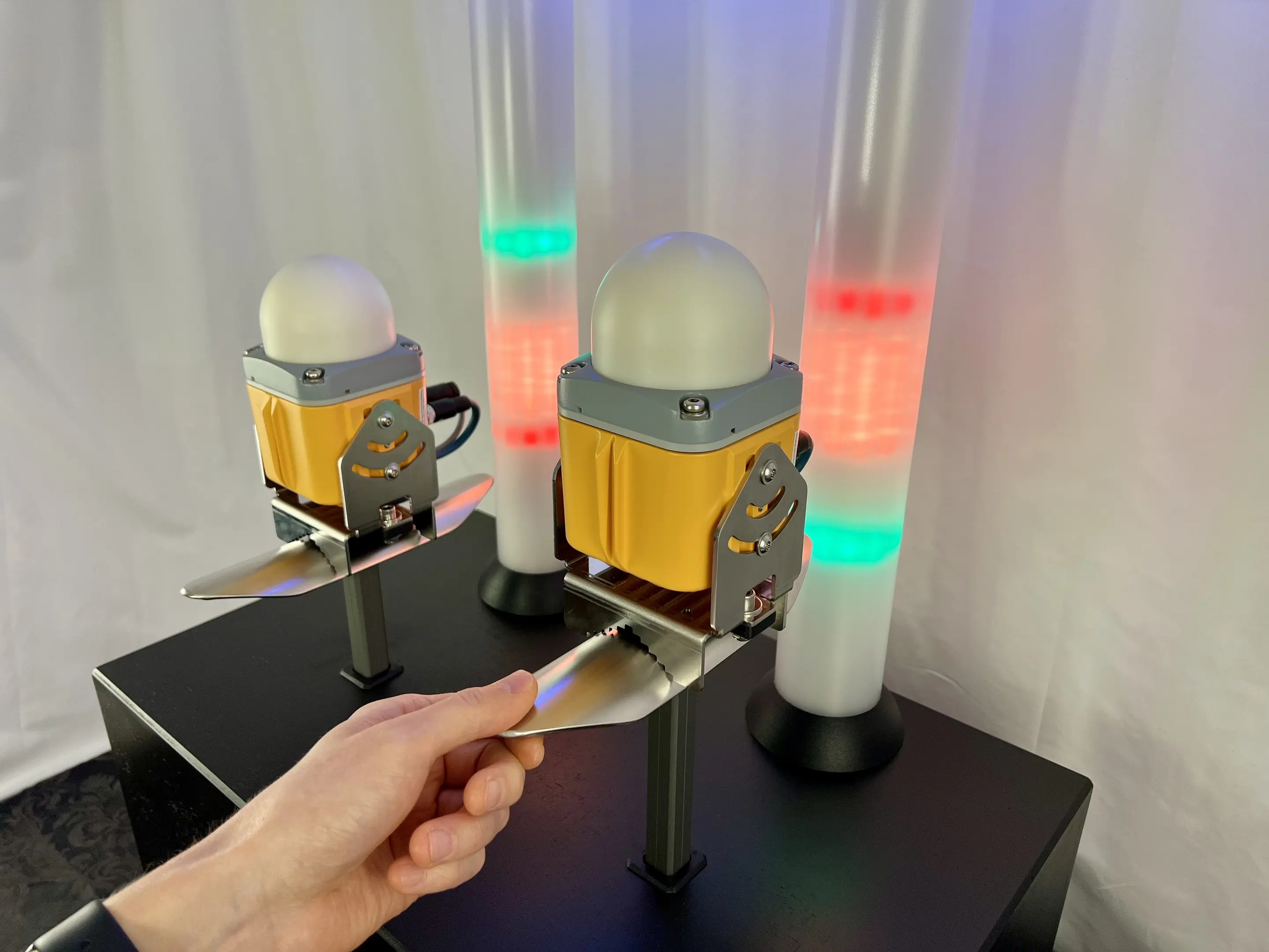 projekt radar demonstrator led effekt gegenlaeufige bewegung