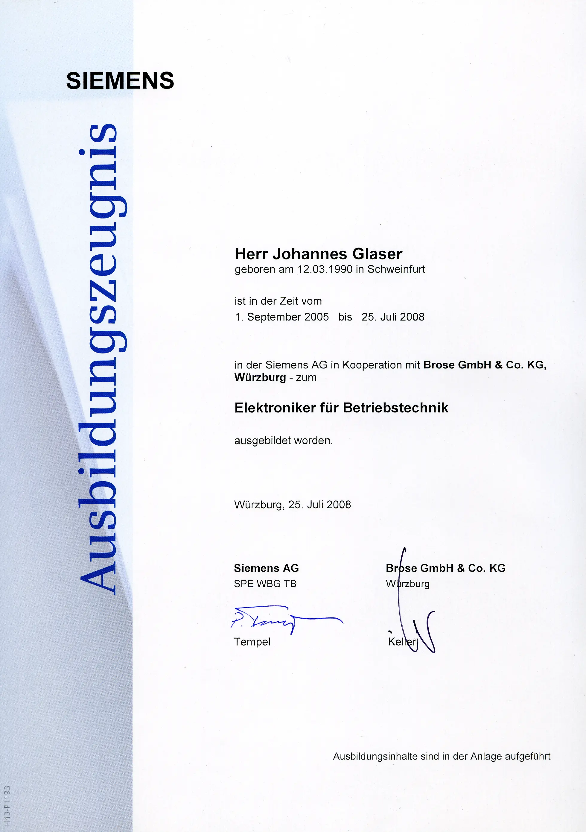 Certificate-4-2008-07-01-Apprenticeship-SIEMENS