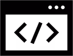 Icon-computer-code-program code-software-window-input line