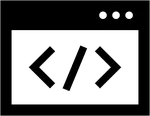 Icon-Computer-Code-Programmcode-Software-Fenster-Eingabezeile