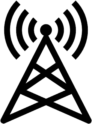 Icon-Elektro-Funkmast-Radio-Signal-Empfang-Funk-Frequenz