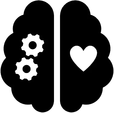 Icon-Gehirn-Gehirnhälften-Logik-Kreativität