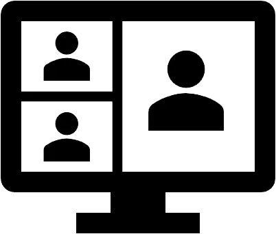 Icon-Person-Besprechung-Meeting-Konferenz-Computer-Team-Video-Telefonie