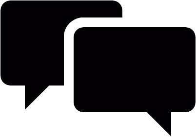 Icon-Sprechblasen-Zwei-Sprechen-Austausch