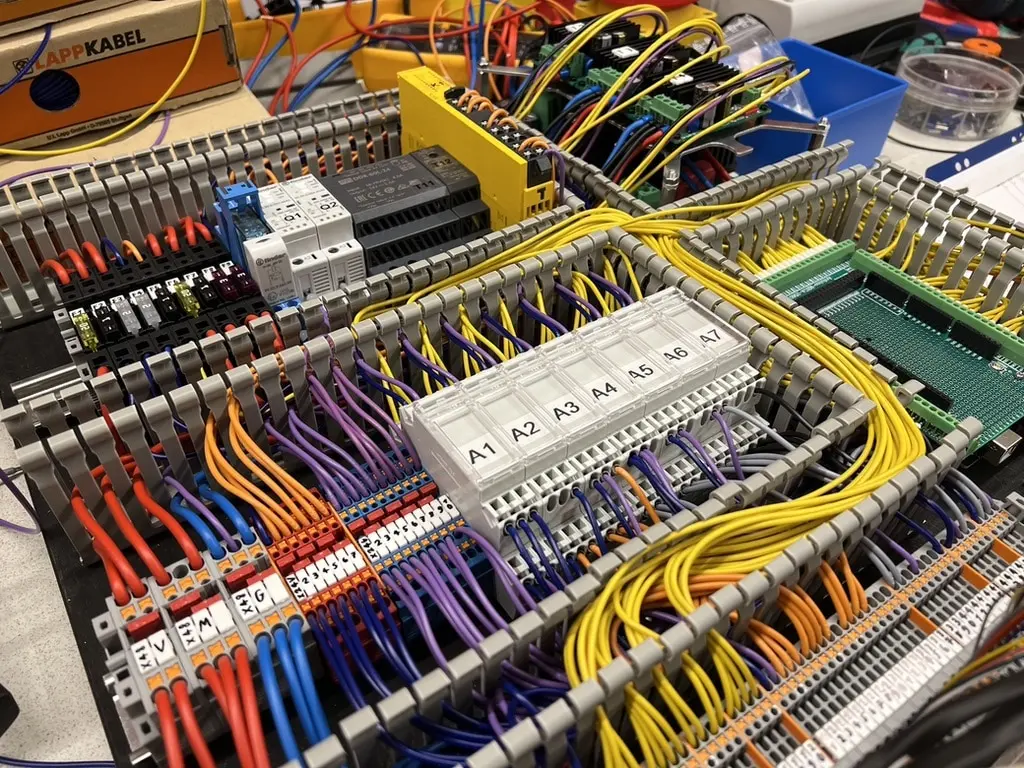 Projekt-Lagerroboter-Mule-Elektronik-Kabelkanal-offen