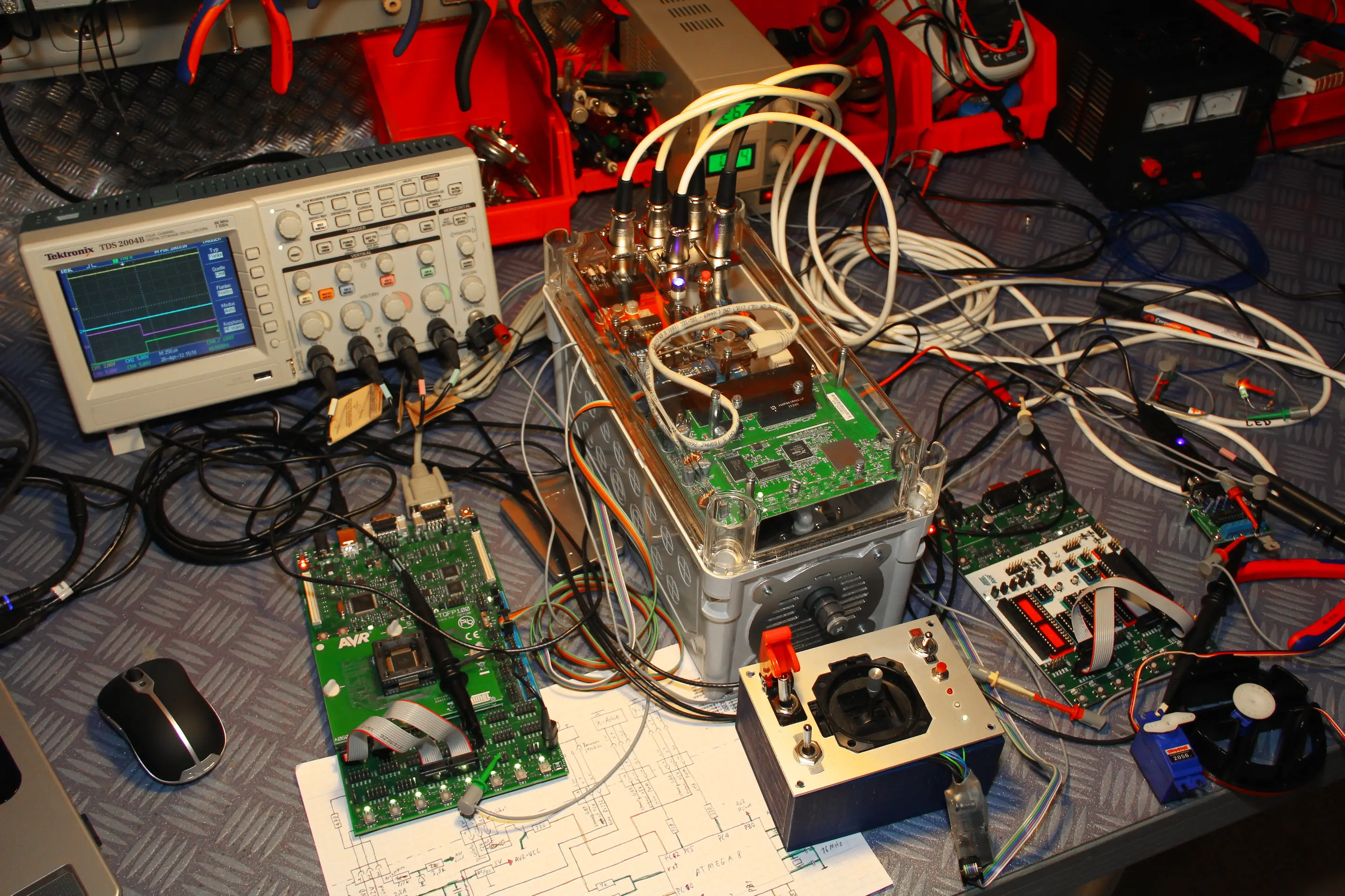 Projekt‑Wasserwerfer‑Elektrowerkstatt