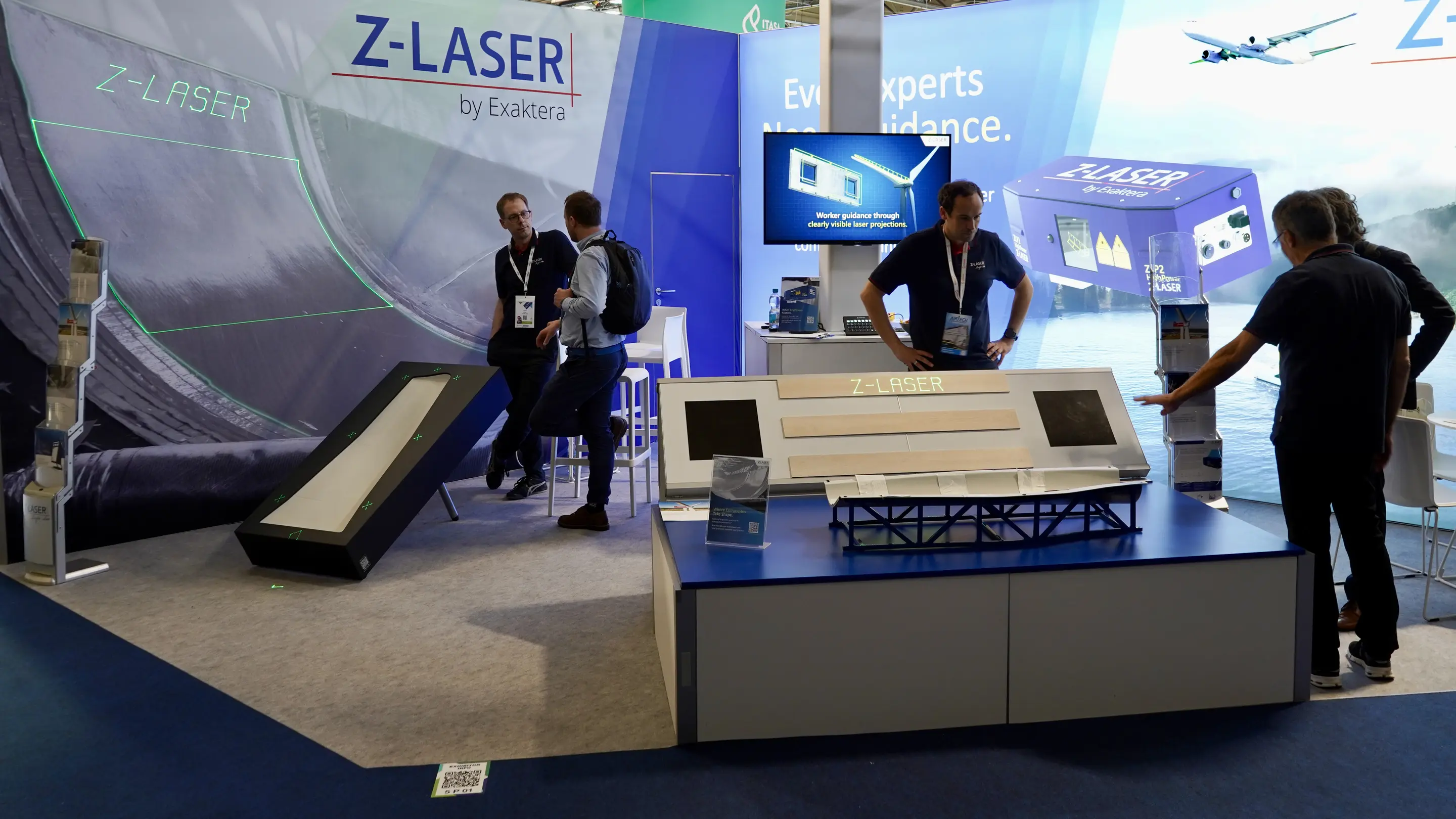 Finished CNC-milled mold as a technical exhibition object for trade shows, mold making and laser projection