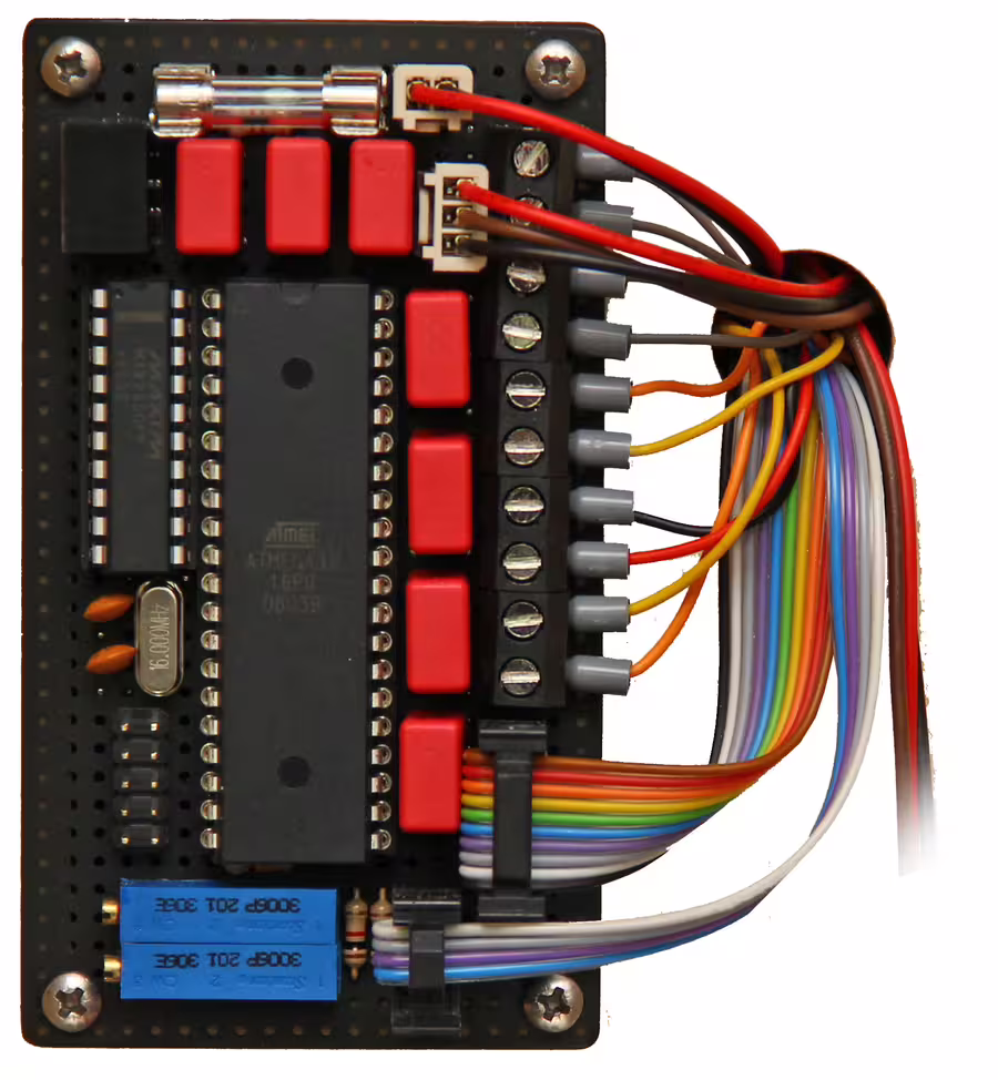 Projekt Kugelwaage Platine ATMEGA32 freigestellt