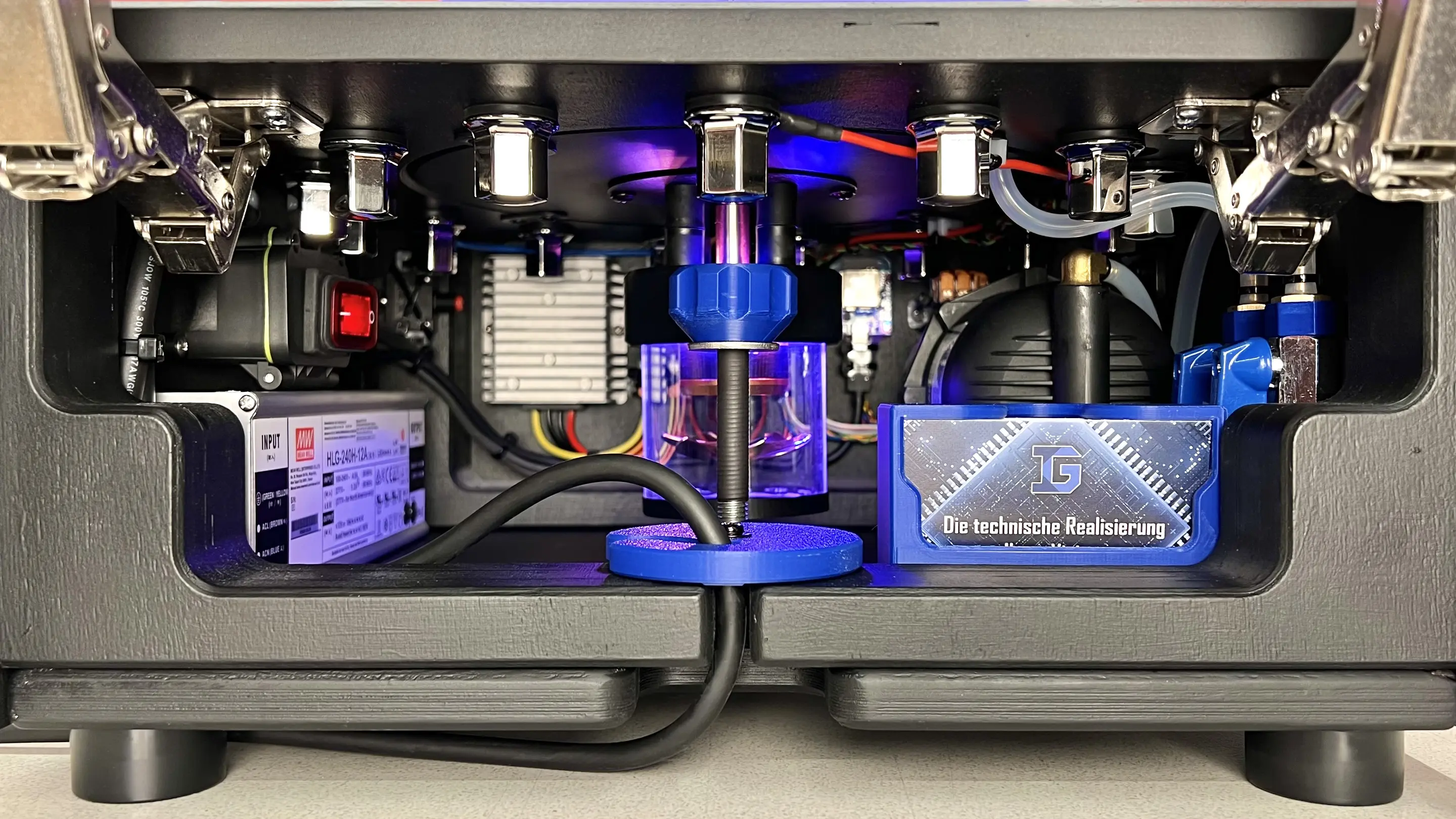 Projekt Messeexponat Details Sockel Technik