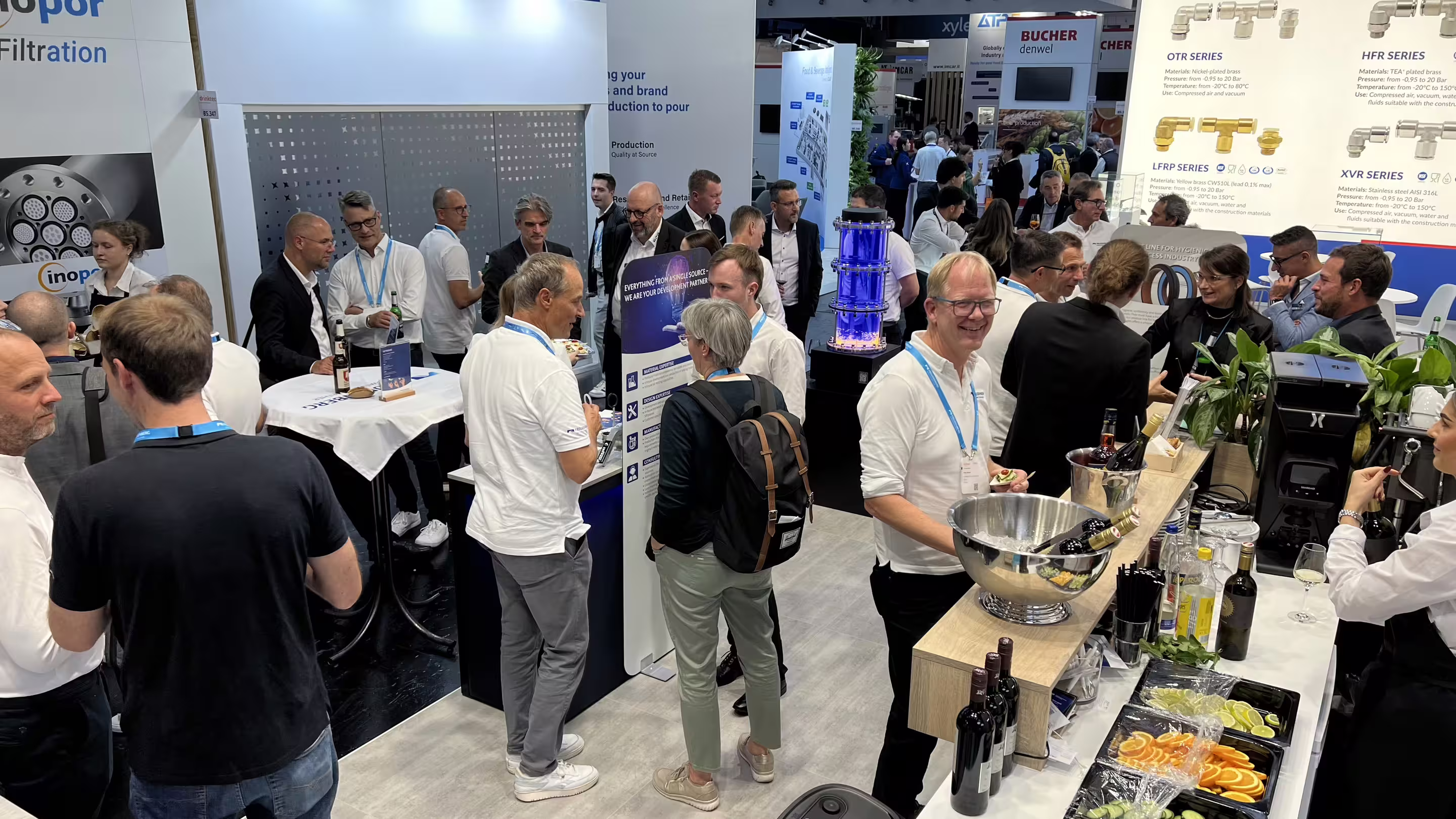 Projekt Messeexponat Hygienic Seal Demonstrator Messe Drinktec München Freudenberg Messestand