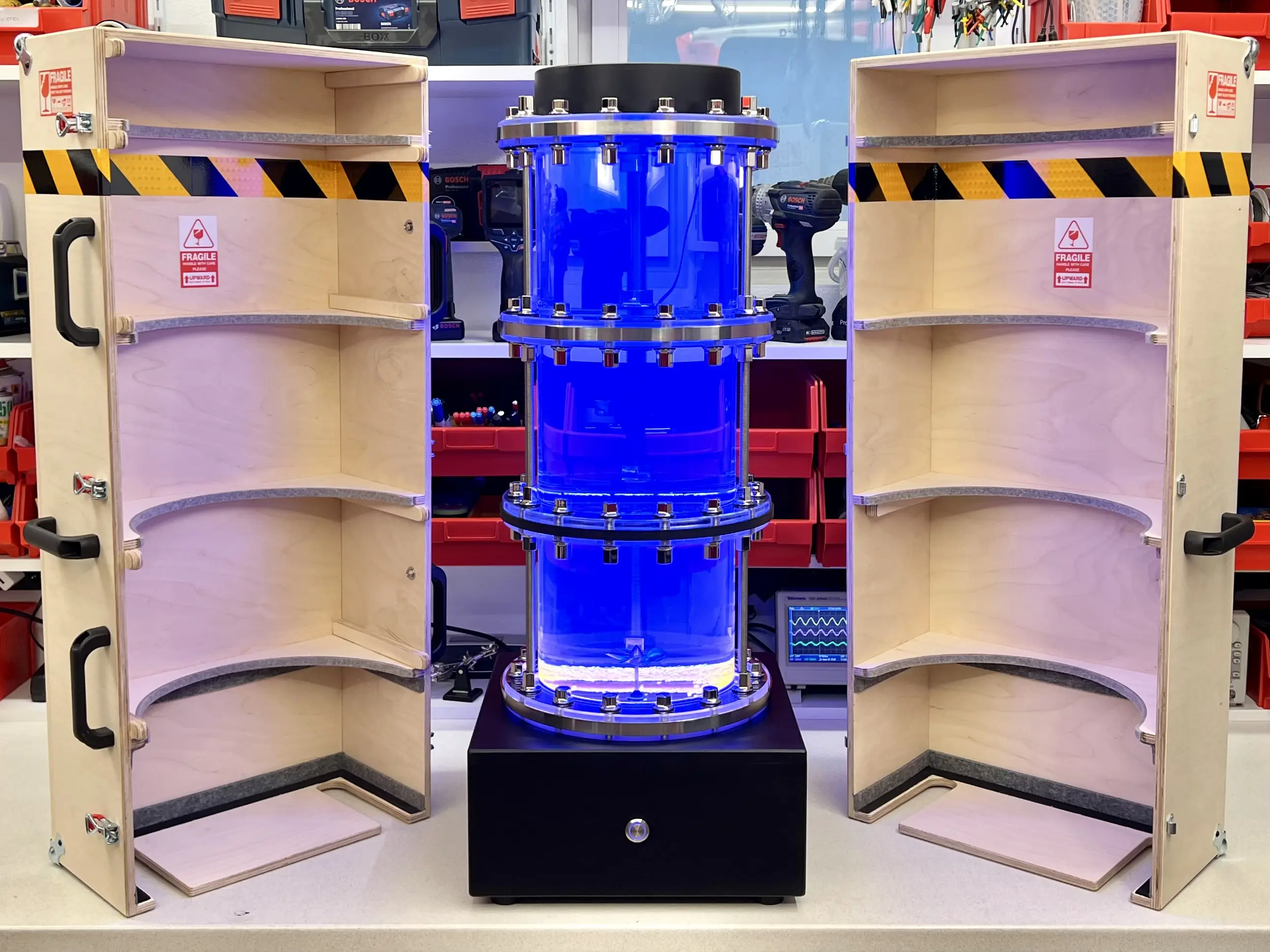 Projekt Messeexponat Transportkiste Demonstrator