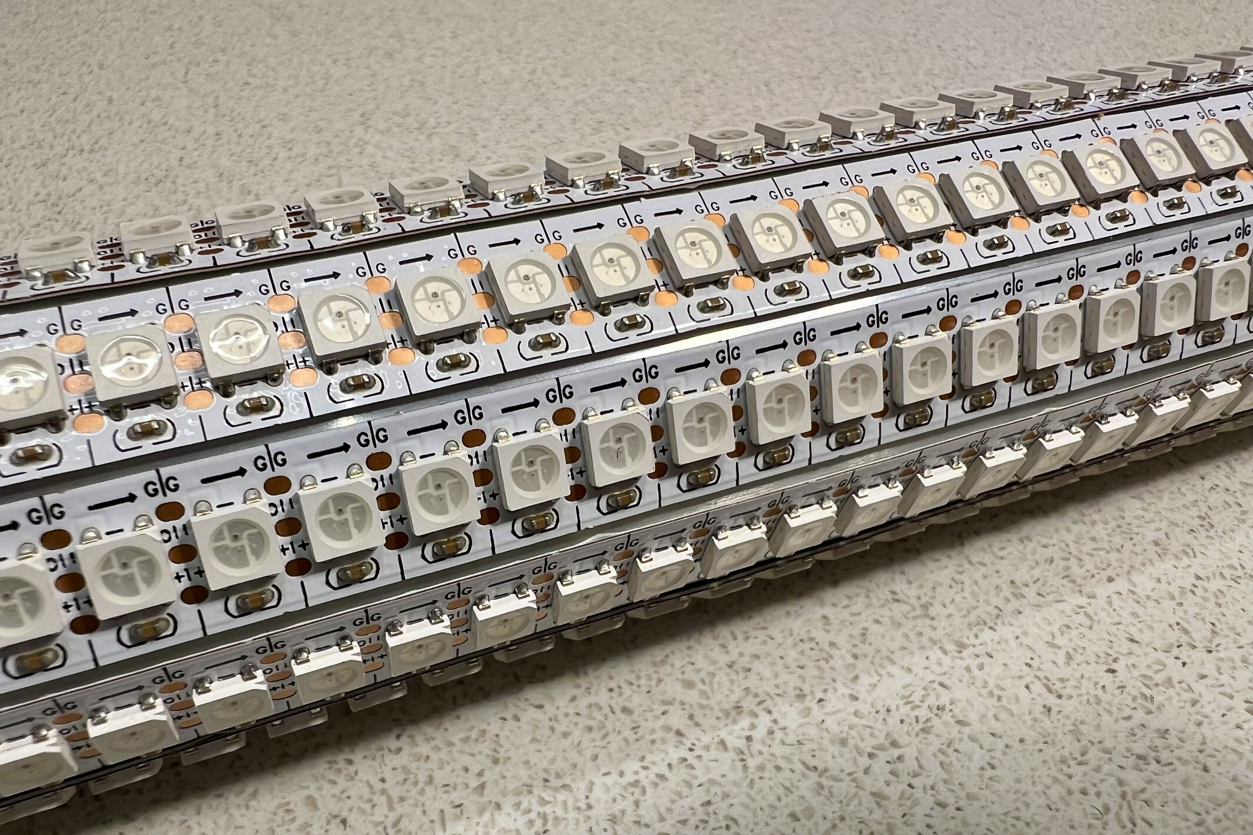 Projekt Radar Demonstrator LED Tube Rohr WS2812 ECO