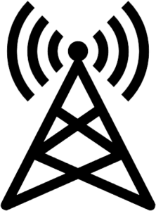 Icon Elektro Funkmast Radio Signal Empfang Funk Frequenz
